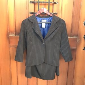 Two Piece Pin-Stripe Suit
